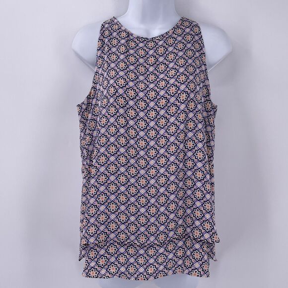 Valerie Stevens Tops - Valerie Stevens Sz S Pastel Tank Sleeveless Layered Flowing Shirt Flyaway Blouse